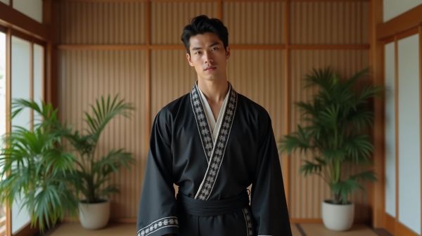 L'élégance au masculin avec le kimono moderne